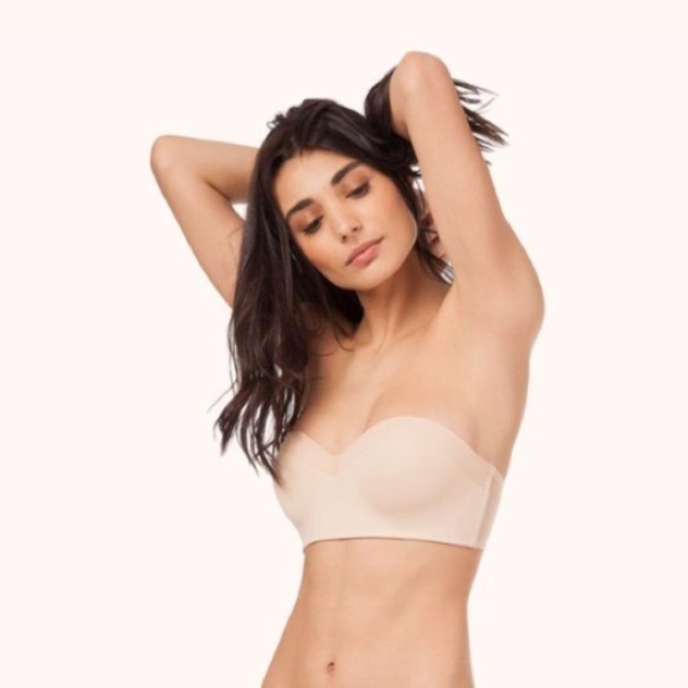 Lively Strapless No Wire Bra Beige Nude Tan 36 B